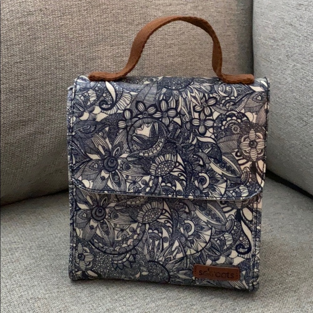 Sakroots Lunch bag tote box blue